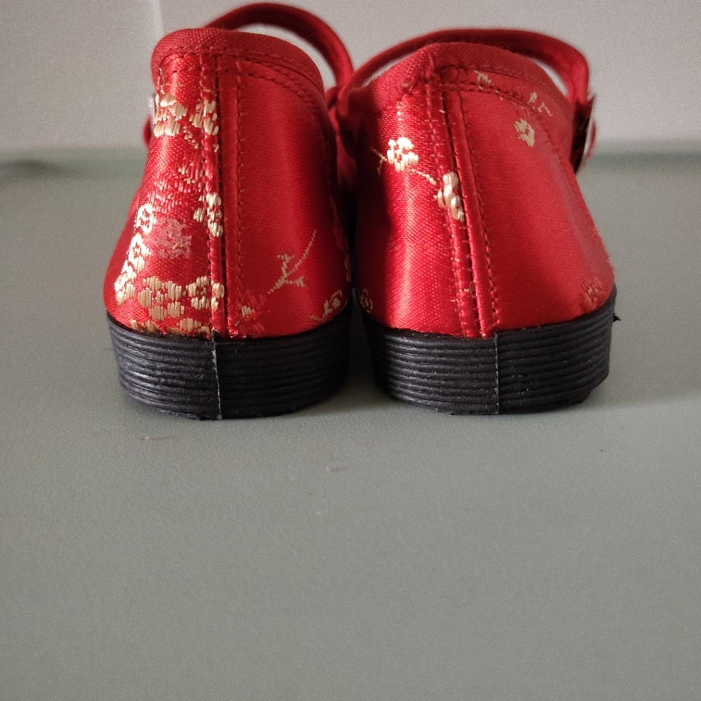 NWOT Chinese Mary Jane Floral Brocade Shoes Size 6 - Picture 6 of 6